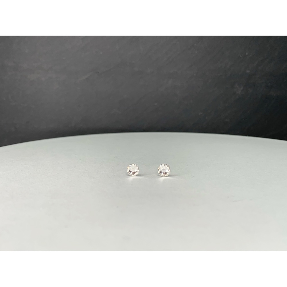 Swarovski Crystal Plastic Post Stud Earrings 5MM